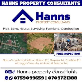 A picture of TITLED RESIDENTIAL PLOTS FOR SALE LOCATED WAKISO BULONDO 