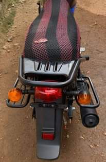 A picture of New Big TVS Motorcycle with hand kick start
