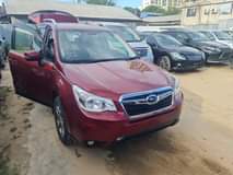 A picture of subaru forester maroun colour