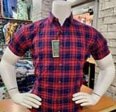 A picture of Men short sleeved checked shirts