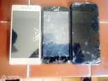A picture of 3 smartphones