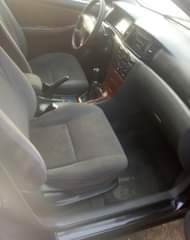 A picture of Toyota Corolla Bank type 2005 model Colour black Clean used