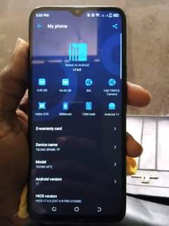 A picture of Tecno spark 7p