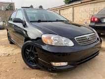 A picture of Toks Toyota Corolla sport 2003 Model Autos PRICE 1m Black