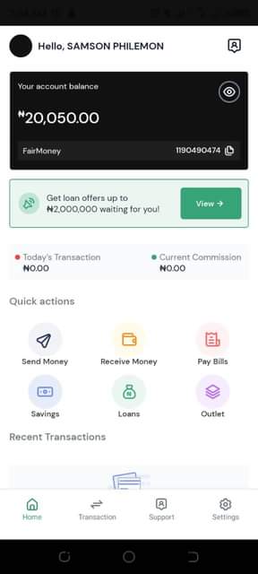 A picture of Payforce Fairmonie POS available 22k Television kaduna. 07019313804