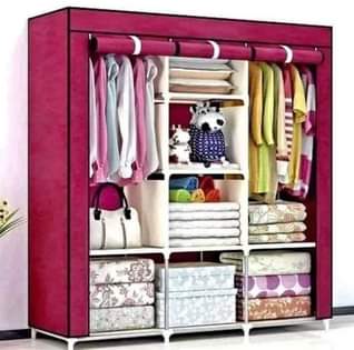 A picture of 3 column closets
