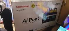 A picture of Boxed changchong smart tv 4oiches framless
