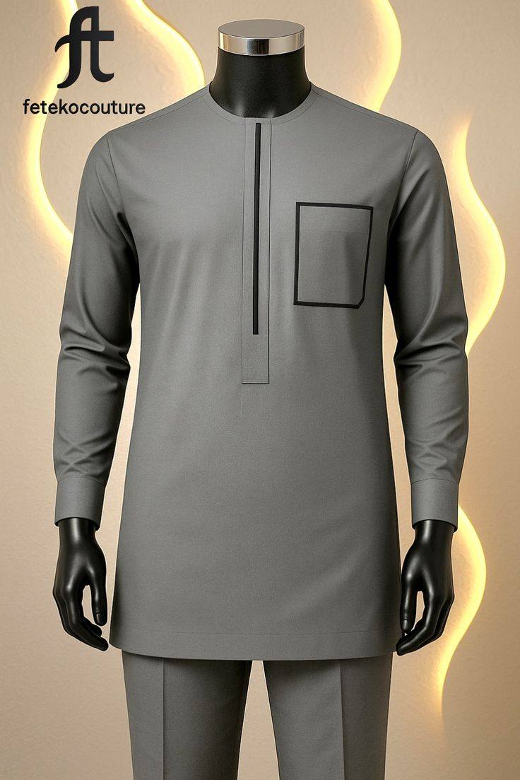 A picture of African men caftan suits