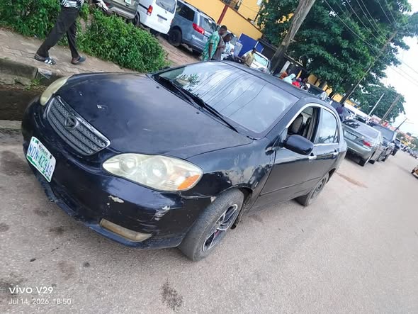 A picture of Toyota corolla perfect condition