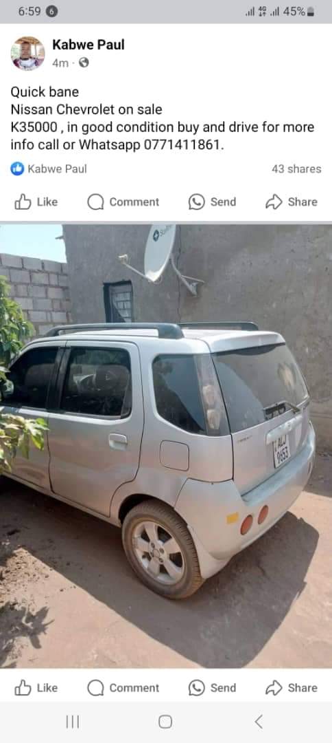 cars for sale in lusaka