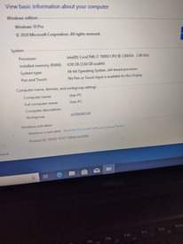 A picture of Dell core i7 7th