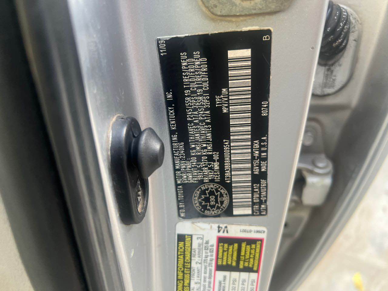 A picture of Toyota venza 2010