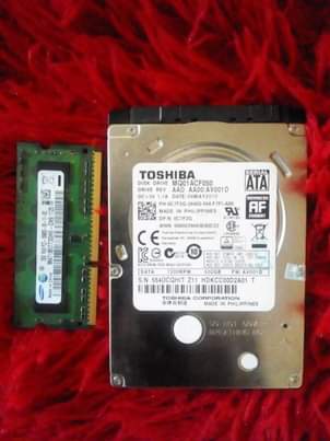 A picture of Hard disk and Ram