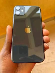 A picture of iPhone 11 for sale coming with the complete accessories 256