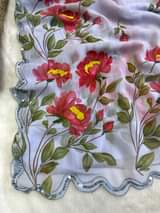 A picture of Pure soft chiffon silk saree