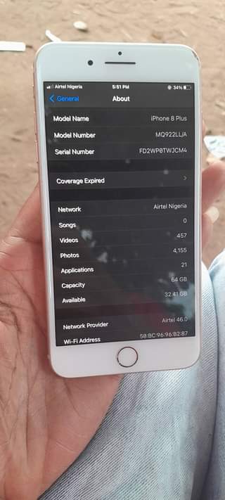 A picture of IPhone 8 plus