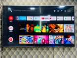A picture of 75 inch Chiq Qled tv smart brand new with 3