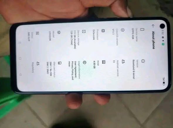 A picture of Oppo A54
