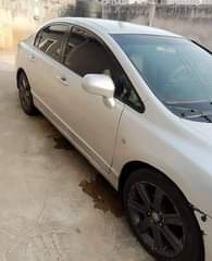A picture of JUST IN Clean Nigerian Used Silver Honda Civic 2007 Fabric