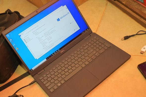 A picture of Dell latitude core i7 10th generation processor