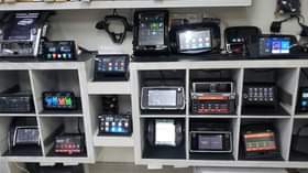 A picture of android screen unit vehicle fridge land cruise air compressor for