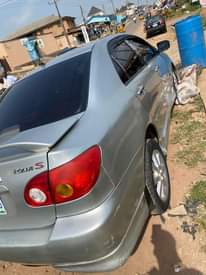 A picture of 2004 corolla registered