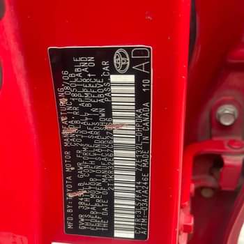 A picture of Barely used 2007 Toyota matrix Pure first body pan Engine