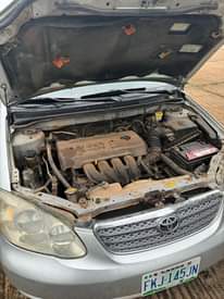 A picture of 2007 corolla LE Complete first body pan untempered engine gear