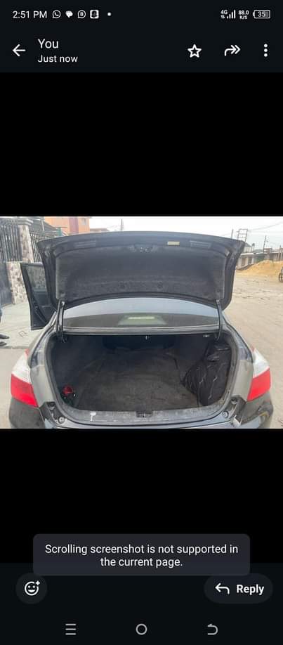 A picture of Honda Accord v4 engine full option with rear 2014 Tok
