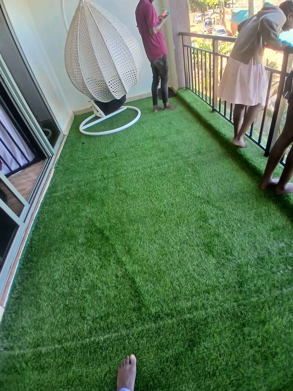 A picture of Green grass Carpet