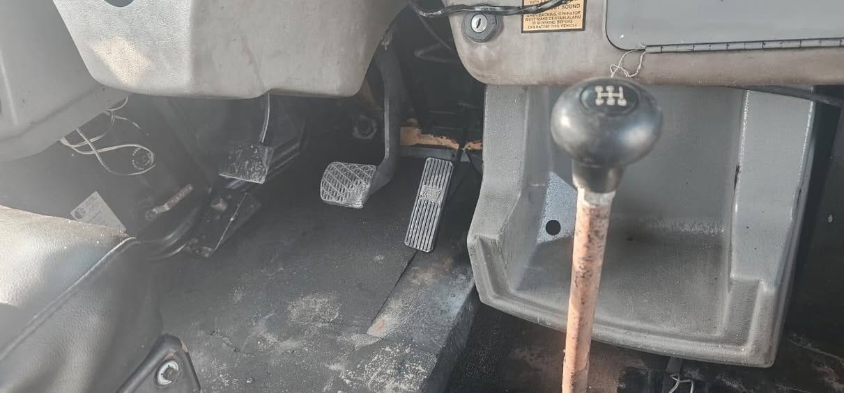 A picture of Foreign used long bus 56 seaters Manual Gear 3126 caterpillar
