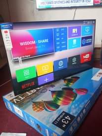 A picture of Brand New 43 inches LG Smart Android frameless tv with