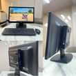 A picture of Desktop machines and monitor
