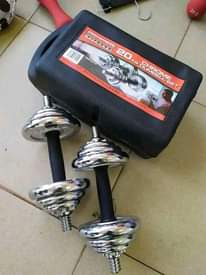 A picture of Dumbbells other workout equipments