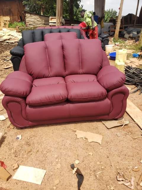 A picture of Five seater fibre sofa set at factory price