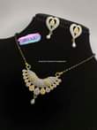 A picture of American diamond mangalsutra