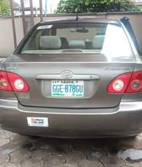 A picture of Toyota corolla 2007 2008 Model 100 First body paint Colour