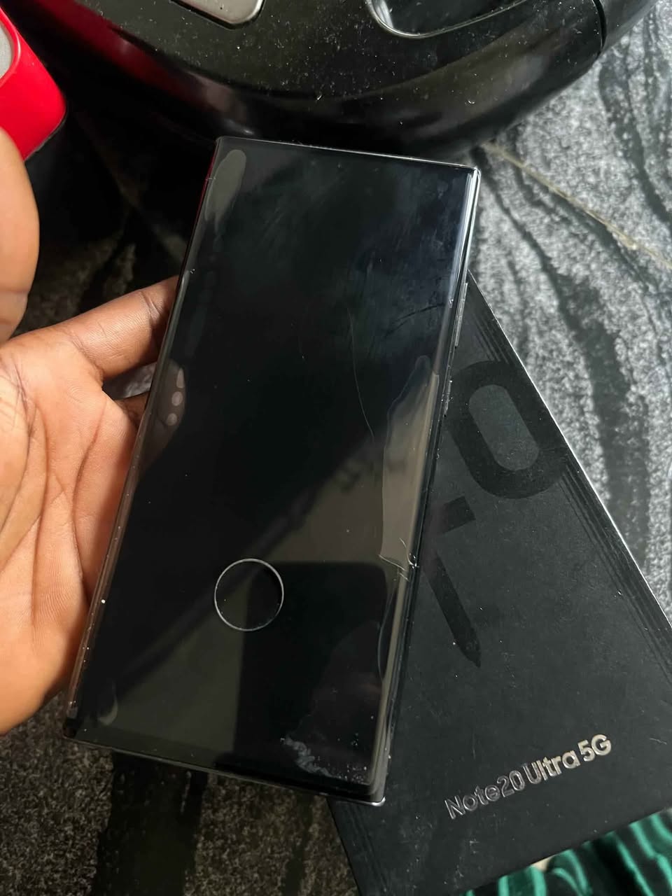 A picture of Samsung Galaxy Note 20 ultra 5G for sale clean as