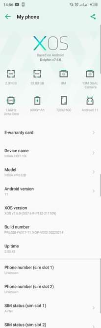 A picture of INFINIX HOT 10i