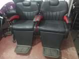 A picture of Barber chairs