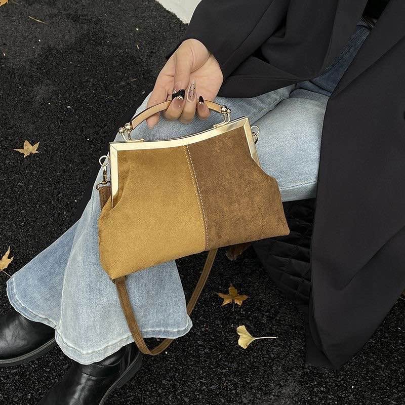 A picture of Suede shoulder bag