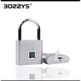 A picture of Lock Lock USB Rechargeable Fingerprint Padlock Silver