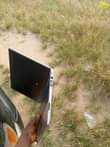A picture of Flat Toshiba laptop corei7.. 256gb SSD... 4gb ram
