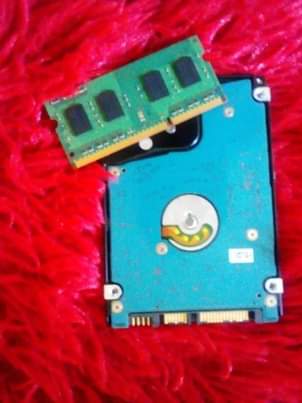 A picture of Hard disk and Ram