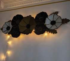A picture of Paper flower wall decor