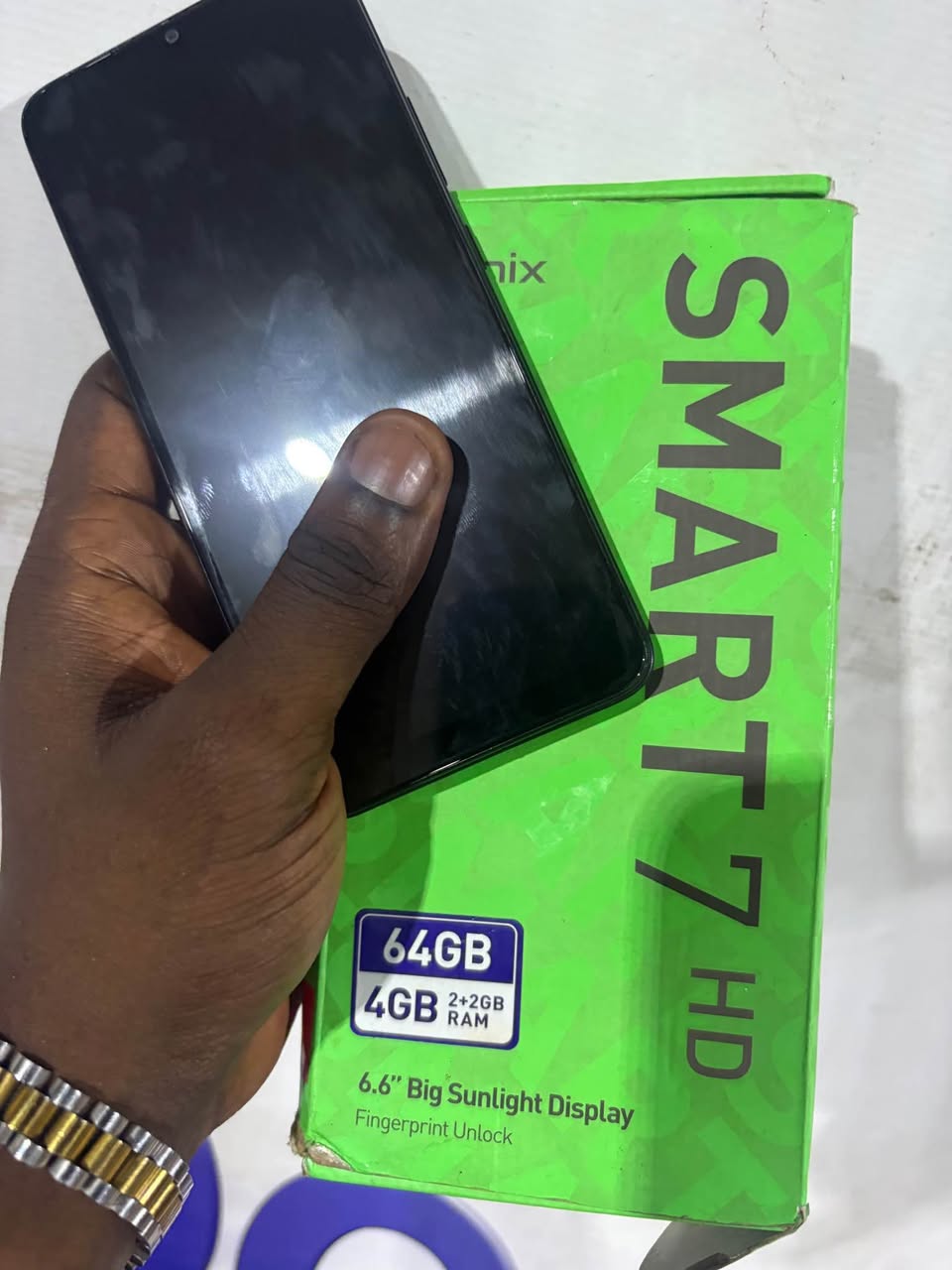A picture of neat Infinix smart 7hd 4gb 64gb No repair history Has