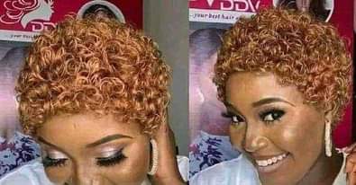 A picture of Human curly wig