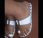 A picture of Ladies leather sandals on sale