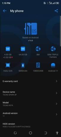 A picture of TEXNO SPARK 8 PRO
