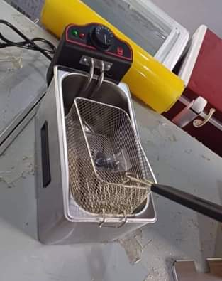 A picture of Double and single electric deep fryer